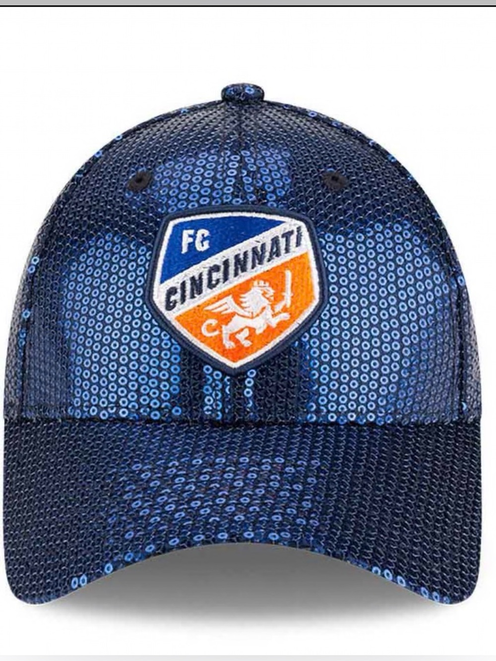 NWT New Era FC Cincinnati Blue Sequin  Women’s 9FORTY Official MLS Glam Cap